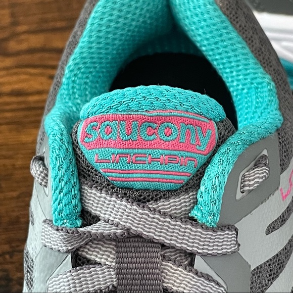 Saucony Powergrid Linchpin Women's Size 5 Running Shoes Gray Trainers Sneakers - Picture 9 of 10